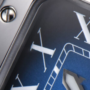 Santos de Cartier Medium SS BVF 35MM Blue Dial SS Bracelet MIYOTA 9015 - Image 21
