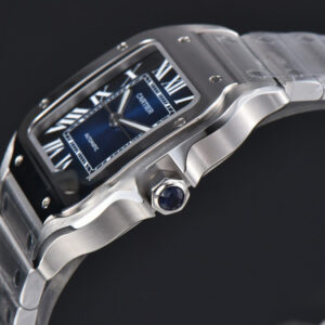 Santos de Cartier Medium SS BVF 35MM Blue Dial SS Bracelet MIYOTA 9015 - Image 24