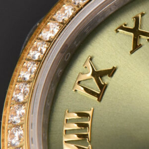 DateJust 31MM Ladies 904L YG/SS WF Diamond Green Dial Roma Marker Jubilee Bracelet A2671 - Image 3
