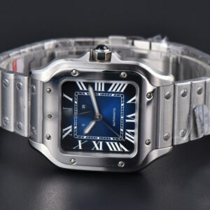 Santos de Cartier Medium SS BVF 35MM Blue Dial SS Bracelet MIYOTA 9015 - Image 26