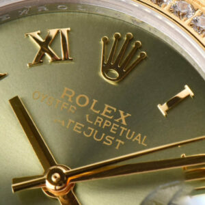 DateJust 31MM Ladies 904L YG/SS WF Diamond Green Dial Roma Marker Jubilee Bracelet A2671 - Image 5