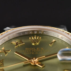 DateJust 31MM Ladies 904L YG/SS WF Diamond Green Dial Roma Marker Jubilee Bracelet A2671 - Image 11