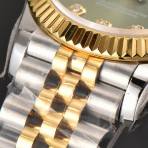 DateJust 31MM Ladies 904L YG/SS WF Green Dial Diamond Marker Jubilee Bracelet A2671 - Image 10