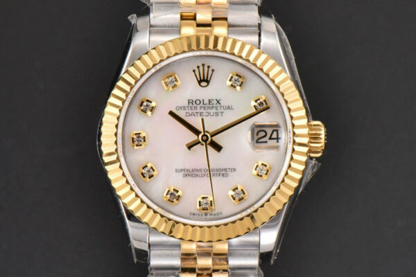 DateJust 31MM Ladies 904L YG/SS WF MOP Dial Jubilee Bracelet A2671
