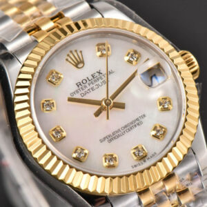 DateJust 31MM Ladies 904L YG/SS WF MOP Dial Jubilee Bracelet A2671 - Image 10
