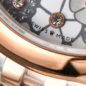 DateJust 31MM Ladies 904L RG/SS WF Smooth Silver Flowers Dial Oyster Bracelet A2671 - Image 7