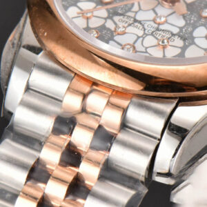 DateJust 31MM Ladies 904L RG/SS WF Smooth Silver Flowers Dial Oyster Bracelet A2671 - Image 9