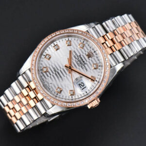 DateJust 36mm 126231 VSF RG/SS Diamond Silver Motif Dial Diamond Marker Jubilee Bracelet VS3235 - Image 2