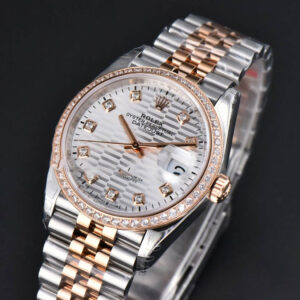 DateJust 36mm 126231 VSF RG/SS Diamond Silver Motif Dial Diamond Marker Jubilee Bracelet VS3235 - Image 3