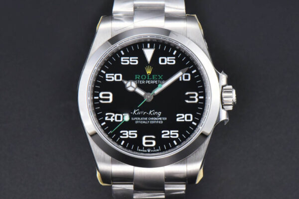 AirKing 126900 904L 40mm JVSF Black Dial SS Oyster Bracelet A3230