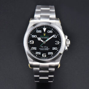 AirKing 126900 904L 40mm JVSF Black Dial SS Oyster Bracelet A3230 - Image 3