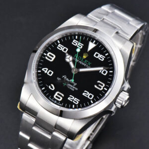 AirKing 126900 904L 40mm JVSF Black Dial SS Oyster Bracelet A3230 - Image 5