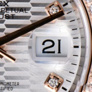 DateJust 36mm 126231 VSF RG/SS Diamond Silver Motif Dial Diamond Marker Jubilee Bracelet VS3235 - Image 8