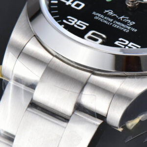 AirKing 126900 904L 40mm JVSF Black Dial SS Oyster Bracelet A3230 - Image 10