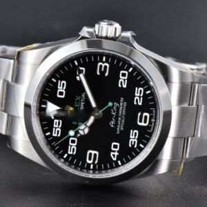 AirKing 126900 904L 40mm JVSF Black Dial SS Oyster Bracelet A3230 - Image 15