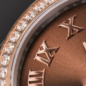 DateJust 31MM Ladies 904L RG/SS WF Diamond Brown Dial Diamond Roma Marker Jubilee Bracelet A2671 - Image 4