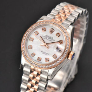 DateJust 31MM Ladies 904L RG/SS WF Diamond MOP Dial Jubilee Bracelet A2671 - Image 2