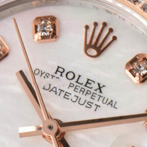 DateJust 31MM Ladies 904L RG/SS WF Diamond MOP Dial Jubilee Bracelet A2671 - Image 3