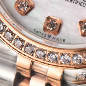 DateJust 31MM Ladies 904L RG/SS WF Diamond MOP Dial Jubilee Bracelet A2671 - Image 6