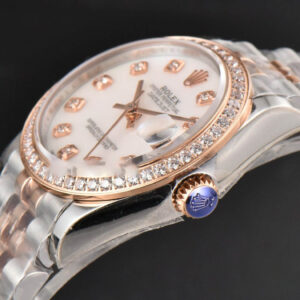 DateJust 31MM Ladies 904L RG/SS WF Diamond MOP Dial Jubilee Bracelet A2671 - Image 9