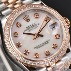 DateJust 31MM Ladies 904L RG/SS WF Diamond MOP Dial Jubilee Bracelet A2671 - Image 10