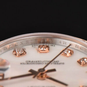 DateJust 31MM Ladies 904L RG/SS WF Diamond MOP Dial Jubilee Bracelet A2671 - Image 12