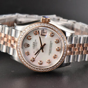 DateJust 31MM Ladies 904L RG/SS WF Diamond MOP Dial Jubilee Bracelet A2671 - Image 13
