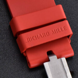 RM035-02 42mmx50mm Red Carbon ZF Dial on Red Rubber Strap NH05A V5 - Image 6