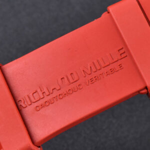 RM035-02 42mmx50mm Red Carbon ZF Dial on Red Rubber Strap NH05A V5 - Image 8