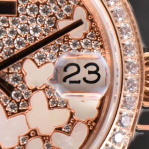 DateJust 31MM Ladies 904L RG WF Diamond Butterfly Dial Oyster Bracelet A2671 - Image 8