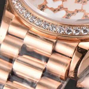 DateJust 31MM Ladies 904L RG WF Diamond Butterfly Dial Oyster Bracelet A2671 - Image 9
