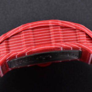 RM035-02 42mmx50mm Red Carbon ZF Dial on Red Rubber Strap NH05A V5 - Image 14
