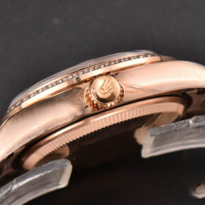 DateJust 31MM Ladies 904L RG WF Diamond Butterfly Dial Oyster Bracelet A2671 - Image 15