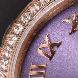 DateJust 31MM Ladies 904L RG WF Diamond Purple Dial Diamond Roma Marker Oyster Bracelet A2671 - Image 2