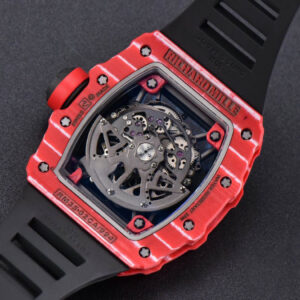 RM035-02 42mmx50mm Red Carbon ZF Dial on Black Rubber Strap NH05A V5 - Image 11