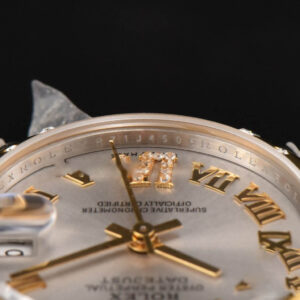 DateJust 31MM Ladies 904L YG/SS WF Diamond Smooth White Dial Roma Marker Oyster Bracelet A2671 - Image 11