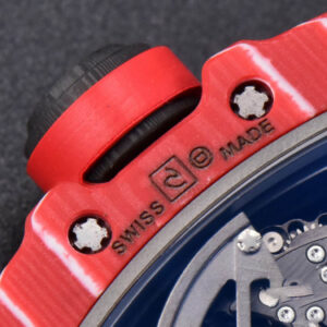 RM035-02 42mmx50mm Red Carbon ZF Dial on Black Rubber Strap NH05A V5 - Image 16