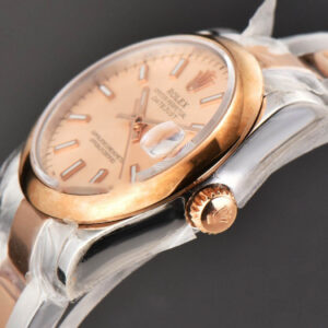 DateJust 31MM Ladies 904L RG/SS WF Smooth RG Dial Roma Marker Oyster Bracelet A2671 - Image 8