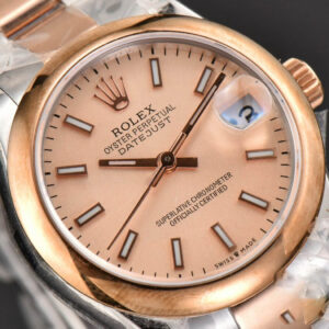 DateJust 31MM Ladies 904L RG/SS WF Smooth RG Dial Roma Marker Oyster Bracelet A2671 - Image 9