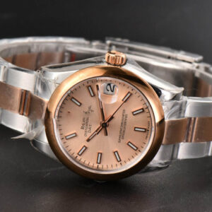 DateJust 31MM Ladies 904L RG/SS WF Smooth RG Dial Roma Marker Oyster Bracelet A2671 - Image 12