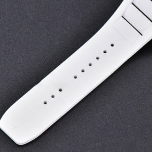 RM035-02 42mmx50mm Red Carbon ZF Dial on white Rubber Strap NH05A V5 - Image 8