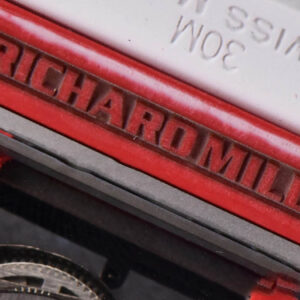 RM035-02 42mmx50mm Red Carbon ZF Dial on white Rubber Strap NH05A V5 - Image 17