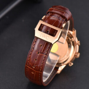 Portuguese Chrono RG ZF 41MM IW371210 Black Dial RG Markers Brown Corc Strap A52010 - Image 11
