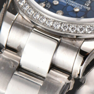 DateJust 31MM Ladies 904L WF Diamond Blue Flowers Dial Diamond Marker Oyster Bracelet A2671 - Image 10