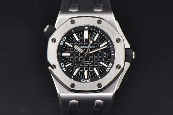 Royal Oak Offshore Diver 15703 42mm APSF Black Dial Black Rubber Strap SA3120 Super Clone