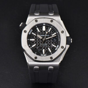 Royal Oak Offshore Diver 15703 42mm APSF Black Dial Black Rubber Strap SA3120 Super Clone - Image 4