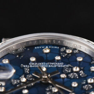 DateJust 31MM Ladies 904L WF Diamond Blue Flowers Dial Diamond Marker Oyster Bracelet A2671 - Image 14