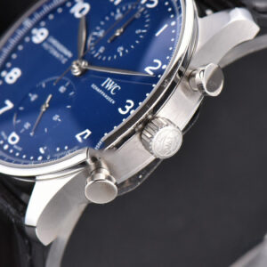Portugieser Chrono “150 Years” IW371601 ZF 41MM Blue Dial Black Strap Cal69355 - Image 8