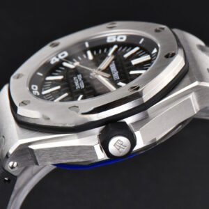 Royal Oak Offshore Diver 15703 42mm APSF Black Dial Black Rubber Strap SA3120 Super Clone - Image 5