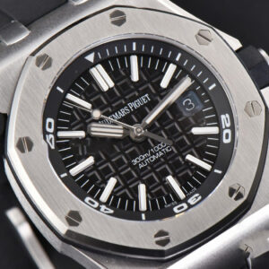 Royal Oak Offshore Diver 15703 42mm APSF Black Dial Black Rubber Strap SA3120 Super Clone - Image 6